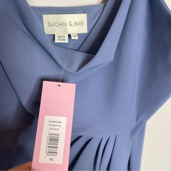 Sachin & Babi Paulina dress in Slate Blue NWT - Picture 5 of 6